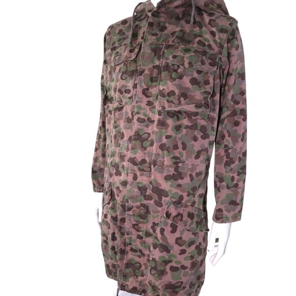 Soviet Union Camo Coat 96-100 / 3-4 Hood Slit Back Military Uniform - Picture 4 of 16